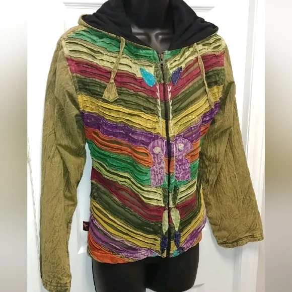 Leopards & Roses hooded jacket - Picture 7 of 8